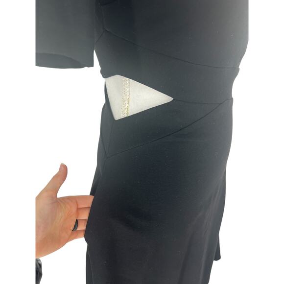 Rosetta Getty Cutout Stretch Jersey Midi Dress In Black - Picture 10 of 16